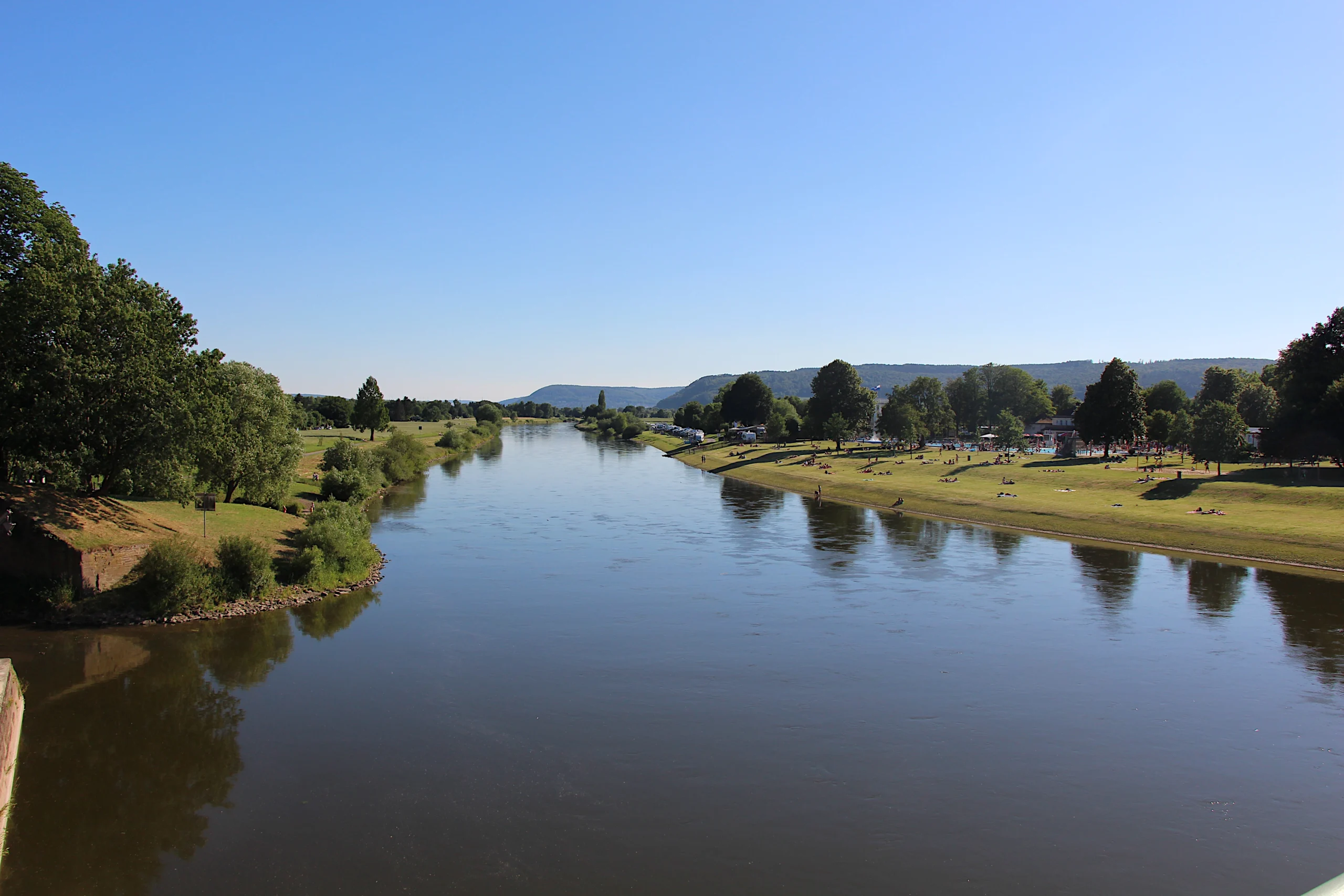 Die Weser bei Holzminden