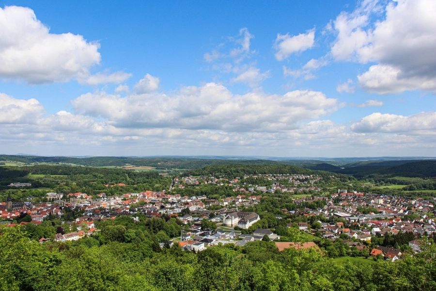 Blick vom Kaiser-Karls-Turm auf Bad Driburg