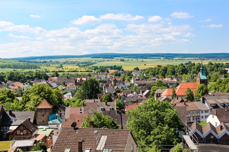 Blick über die Dächer Stadtoldendorfs