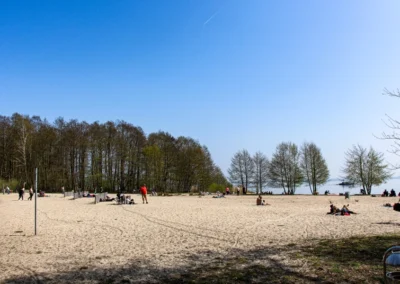Der Badestrand an der weißen Düne in Mardorf