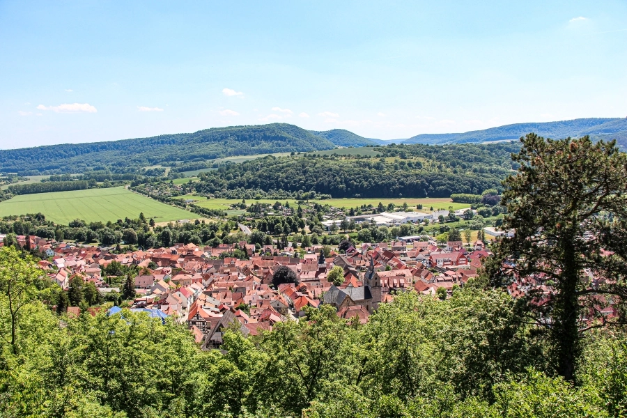 blick-von-der-burg-normannstein Blick von der Burg Normannstein auf Treffurt