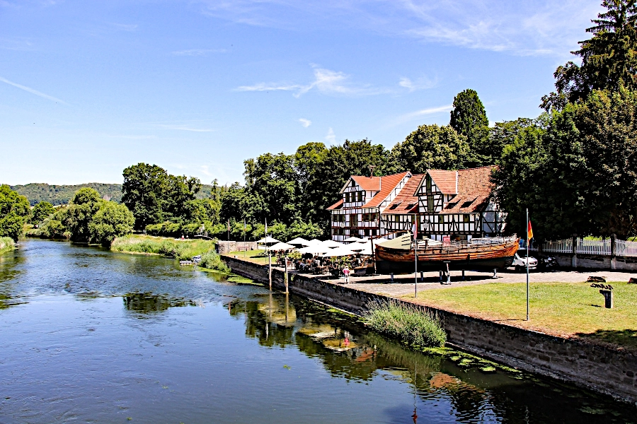der-hafen-von-wanfried Der historische Hafen, auch „Schlagd“ genannt