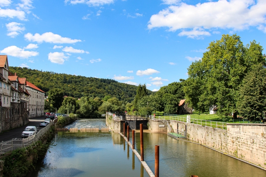 die-schleuse-an-der-alten-werrabruecke Die Schleuse an der alten Werrabrücke