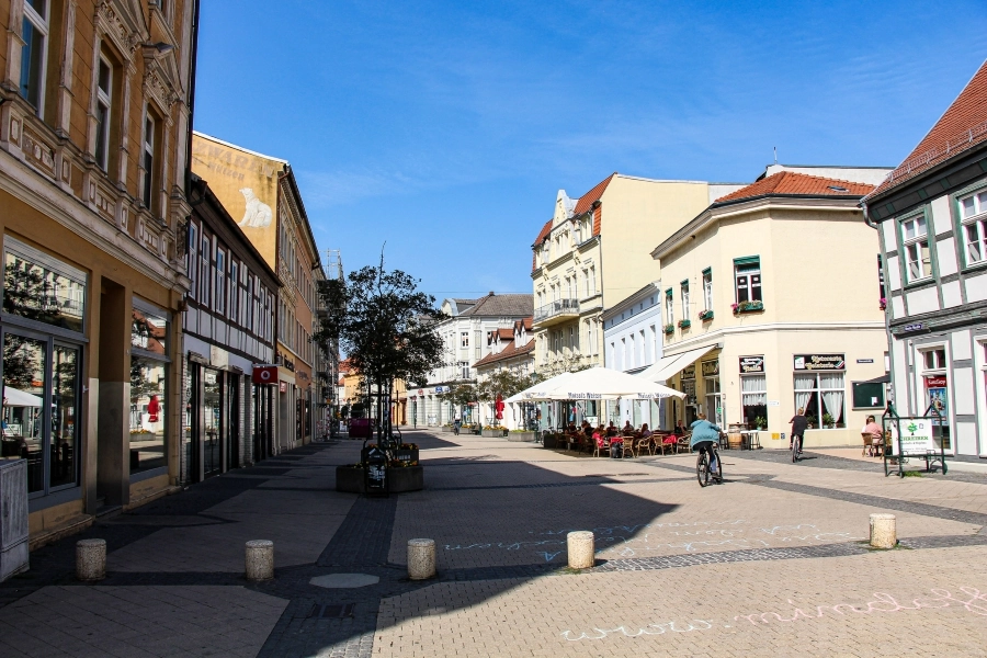 fussgaengerzone-stendal Die Fußgängerzone der Stadt
