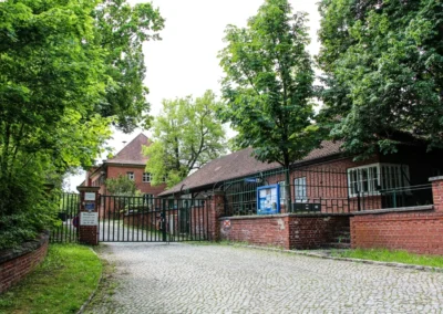 Eingang zum Straßenbahnmuseum in Wehmingen