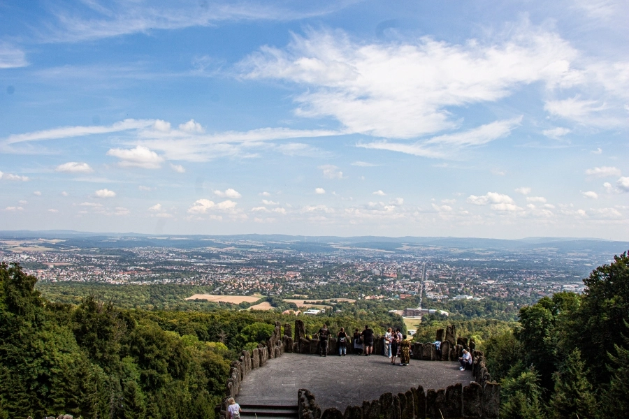 Blick vom Herkules auf Kassel